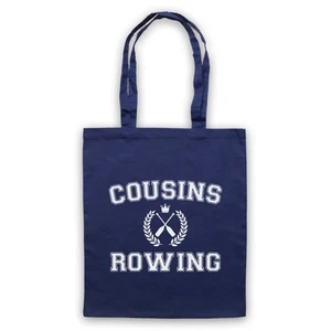 Summer Cousins Rowing Pretty Turned Drama Cotton Canvas Shopping Tote Bag - Picture 1 of 20