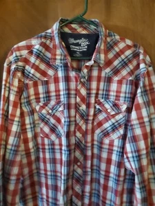 Wrangler 20X Men's XXL Competition Advanced Comfort L/S Pearl Snap Western Shirt - Picture 1 of 15