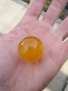100% Natural Amber Ball Bead Sphere 30.5 mm - Picture 1 of 17