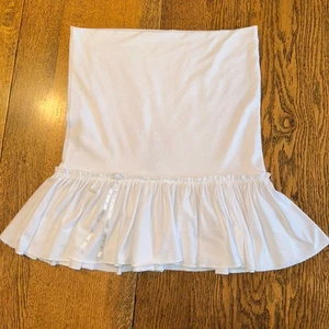Vtg 90s Abercrombie & Fitch Tube Top Strapless Peplum Ruffle Small Coquette - Picture 1 of 11