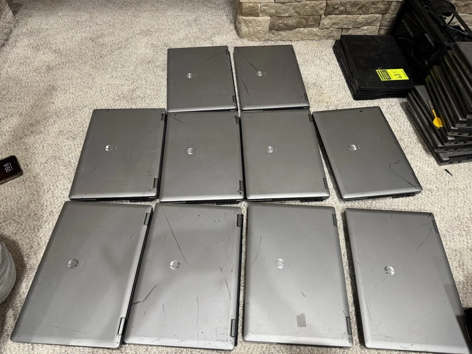 Lot Of  5 HP Laptops ProBook 6450b I5 M520 4gb No HDD,  No Charger Bad Battery - Image 1 of 4