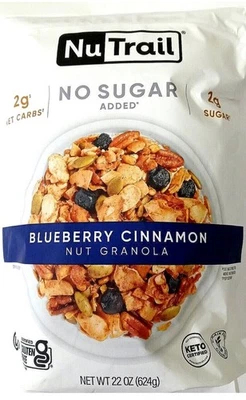 NuTrail Nut Granola Arándano Canela - Sin Azúcar Añadida, Bolsa de 22 OZ, CADUCIDAD 11/2026 Foto 1 de 2