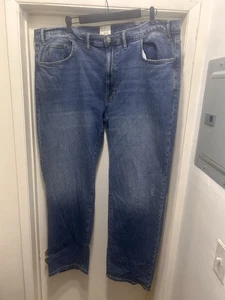 Mutual Weave The Relaxed Jeans Herren Größe 48x32 Blau Denim Freizeit High Rise - Bild 1 von 6