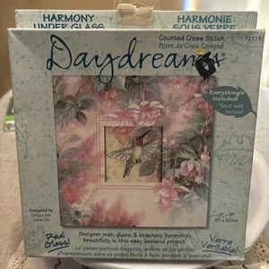 Dimensions Daydreams Hummingbird Counted Cross Stitch Kit Under Glass 72715 8x8" - Picture 1 of 4