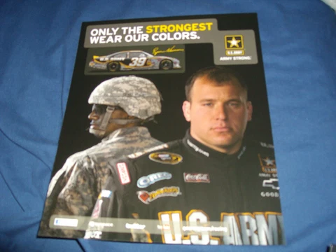2011 RYAN NEWMAN #39 U.S. ARMY NASCAR POSTCARD Cover