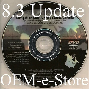 2007 2008 2009 2010 Cadillac Escalade EXT ESV & Hybrid Navigation DVD Map v.8.3 - Picture 1 of 3