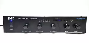 Pyle Amplificatore di Potenza 100 Watt con Uscita 25 e 70 Volt - Nero PCM60A - Foto 1 di 8