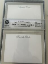 Gary we Save the Date Cards 50 count silver/white