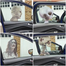 HALLOWEEN Car Window Pretend STICKERS DECORATION SCARY PARTY DECAL IT Bumper