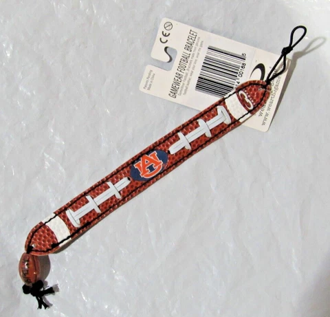 NCAA Auburn Tigers Football Brown w/White Laces Bracelet by GameWear Cover