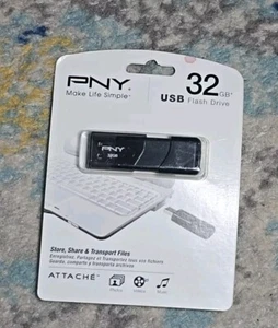 NEW PNY Memory Flash P-FD32GATT03-EFS2 32 GB Attache Sony Flash Drive - Picture 1 of 2