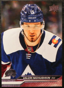 2023-24 23/24 Upper Deck Series 1 #43 Valeri Nichushkin Colorado Avalanche