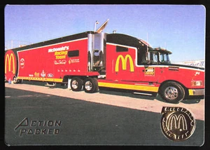 1995 Action Packed McDonalds Bill Elliott #Mc20 18 Wheelin Semi Racing Card - Picture 1 of 2