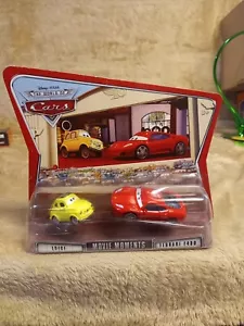 Disney Pixar World of Cars LUIGI & FERRARI F430 Movie Moments 2 Pack New in Box - Picture 1 of 11