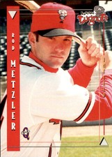 1998 Lansing Lugnuts Q-Cards 20 Rod Metzler Austin Texas Zionsville Indiana Card