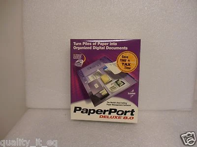 ScanSoft Paperport Deluxe 8 New In Sealed Retail Box!  - Image 1 of 2