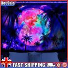 Tropical Coconut Palm Fluorescent Tapestry Wall Hanging Room Decor (100x75cm)