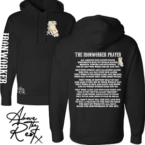 IRONWORKER HOODIE | WELDER HOODIE | BLUE COLLAR HOODIE | IRONWORKER GEAR | - Picture 1 of 1