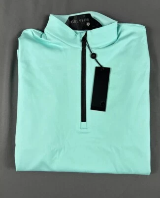Greyson Golf Pullover Sequoia 1/4 Zip Small Skystone Blue NWT MSRP $200 - Image 1 of 4