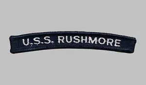 US Navy LSD-47 USS Rushmore Dock Landing Ship UIM Shoulder Rocker Tab (08) - Bild 1 von 1