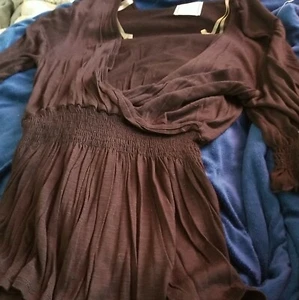 New 3/4Sleeve Black Tunic Shirt TOP WOMENS size MEDIUM USA sizes see listings - Picture 1 of 2