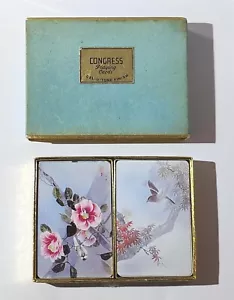 Vintage Congress 2 Decks Playing Card Set (Flower & Bird Pattern) - Foto 1 di 4