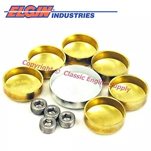 New EP614BR Elgin Brass Freeze Plug Set Chrysler bb 383 400 413 426 440 - Picture 1 of 1
