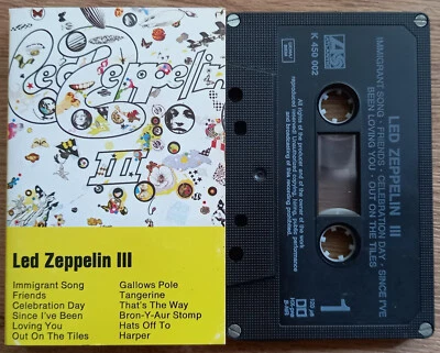 LED ZEPPELIN - III (ATLANTIC 7567815274) 1980s EUROPE CASSETTE REISSUE BLACK - Image 1 of 3