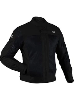 WD Motorsports Motorcycle Mesh Jacket Size Medium - Black - Picture 1 of 7