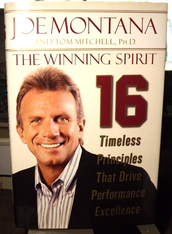 Joe Montana SIGNED The Winning Spirit #16 SF 49ers (2005) HC.DJ. 1st. Signed Ed - Image 1 of 4