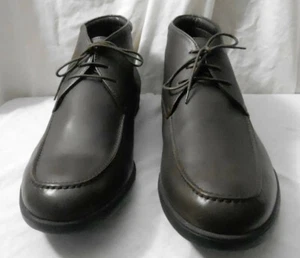 Fratelli Rossetti  Leather Arizona Ebano Brown ankle boots Made in Italy Siz 11  - Picture 1 of 9