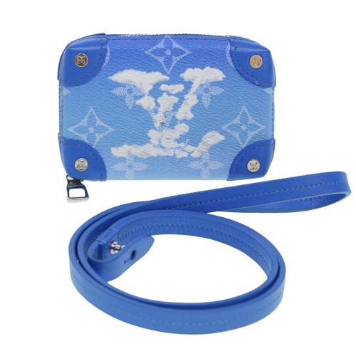 LOUIS VUITTON（LV） LOUIS VUITTON Monogramma Nuvole Tronchetto Morbido Collana Marsupio Blu M45440 Autentico 42825SM