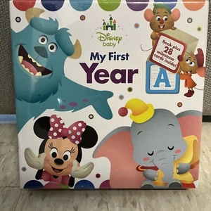 DISNEY BABY “MY FIRST YEAR"~BOOK + 28 MILESTONE CARDS~SHARE BABY'S FIRSTS NIB - Bild 1 von 8