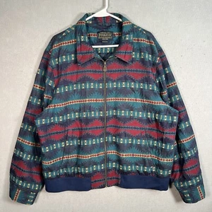 Pendleton Aztek Tribal Bomber Jacket Adult XL Full Zip Mens - Picture 1 of 10