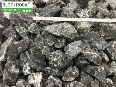 ALPIN BLACK Alpensteine Gabionensteine Gabionen Kies Steinzaun Basalt 500 KG BAG - Bild 1 von 3