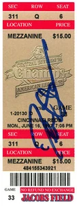 Deion Sanders Signed Cincinnati Reds 6/16/1997 @ Indians Ticket BAS 37170 - Picture 1 of 2