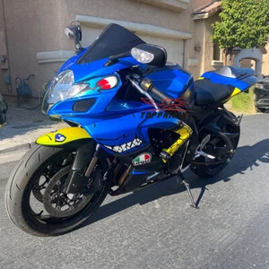 For Suzuki GSXR600 GSXR750 2006 2007 K6 Blue Shark Fairing Kit ABS Body Work Set - Picture 1 of 13