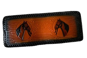 Horse - Bifold USA Made Leather Laced Men’s Wallet - Picture 1 of 5