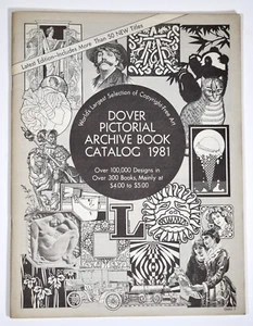 Dover Bildarchiv Buchkatalog, 1981, Auswahl urheberrechtsfreier Kunst - Bild 1 von 10