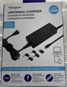 Targus Universal Charger Including all USB-C Devices - Black - Picture 1 of 5