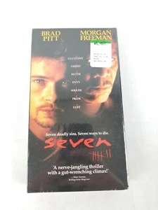 NEW! 2001 Seven VHS Brad Pitt Morgan Freeman OOP Collectible Sealed RARE - Picture 1 of 8