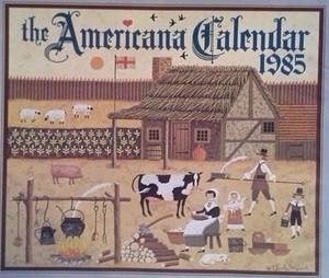 El calendario americano 1985 de Charles Wysocki - Imagen 1 de 1