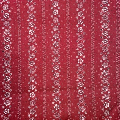 De Colección Peter Pan Telas American Spirit Pequeños Edredones Florales Rayas Rojo 2.5 yardas Foto 1 de 3