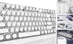 EWEADN TK950 Typewriter Keyboard Wireless Mechanical Keyboard, 104 Keys - Picture 1 of 7