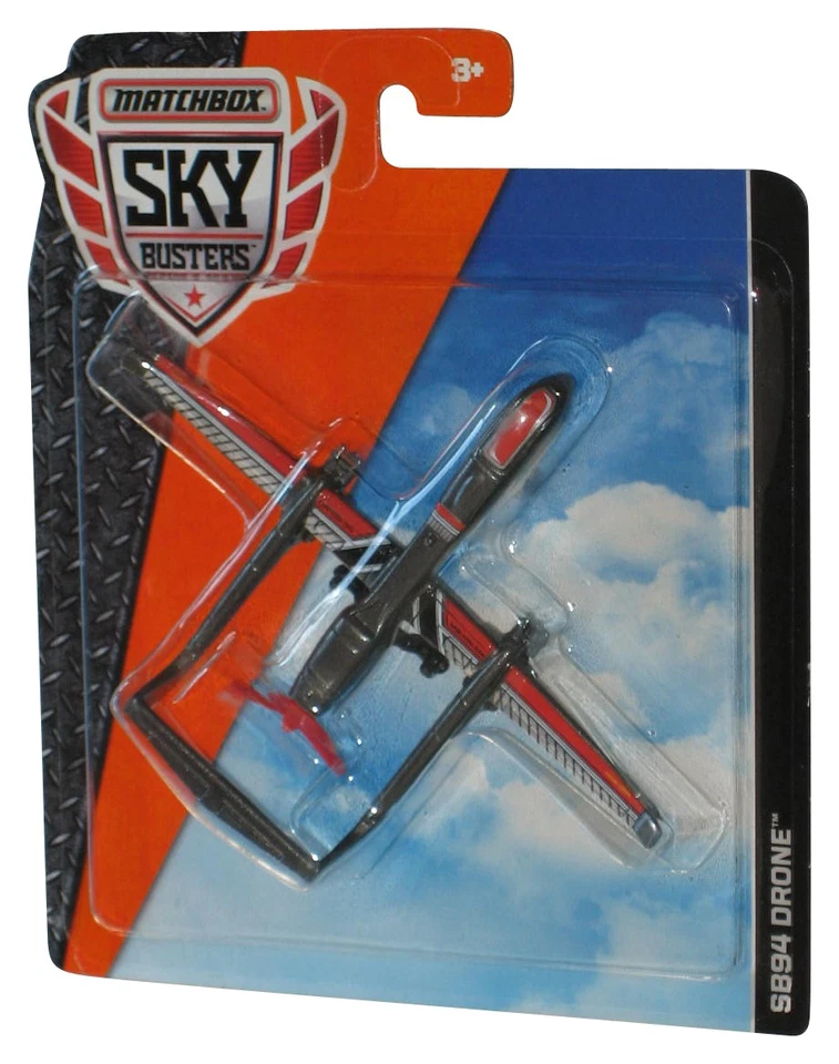 Avión de juguete dron Matchbox Sky Busters (2016) rojo y negro SB94 Foto 1 de 1