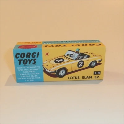 Corgi Toys  318 Lotus Elan S2 Coupe Repro Box - Image 1 of 4