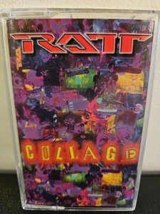 RATT Collage 1997 CASSETTE TAPE GLAM/HAIR METAL HARD ROCK DeROCK RECORDS - Picture 1 of 6
