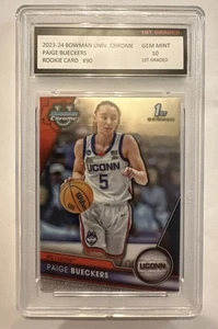 2023-24 Bowman University Chrome - Paige Bueckers #90 (RC) PSA 10 - Bild 1 von 10