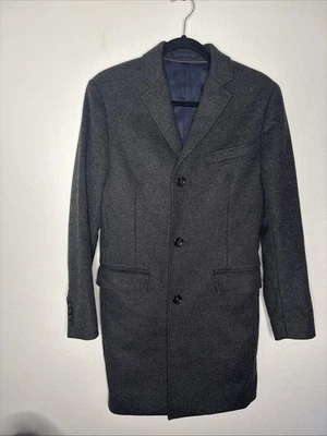 J.Crew Mens Ludlow Topcoat Wool Cashmere Coat Gray Charcoal 34 S - Image 1 of 4