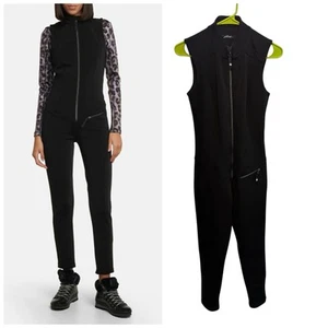 Jetset Domina ärmellos Ski Overall Jumpsuit schwarz Gr. 2 XS Italy Neu ohne Etikett - Bild 1 von 13
